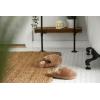 Fireside by Dearfoams womens Shelly Beach All Over Genuine Shearling Easy on/Off Scuff(Driftwood)