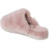 Fireside by Dearfoams womens Shelly Beach All Over Genuine Shearling Easy on/Off Scuff(Dusty Pink)