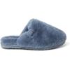 Fireside by Dearfoams womens Shelly Beach All Over Genuine Shearling Easy on/Off Scuff(Flintstone)