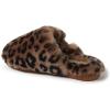 Fireside by Dearfoams womens Shelly Beach All Over Genuine Shearling Easy on/Off Scuff(Leopard)