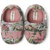 Dearfoams Baby-Girl’s Frankie Bear Closed Back Slipper(Hibuscus Print)