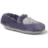 Dearfoams Kids’ Mia faux faux fur Closed Back with Heart Detail Slipper(Graystone)