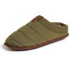 Dearfoams Men’s Ashton Quilted Memory Foam Jersey Clog Slipper(Loden)