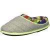Dearfoams Unisex-Child Df Boy’s Fleece Clog Slipper(Light Heather Grey)