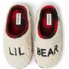 Dearfoams Unisex-Child Family Collection Lil Bear Fluffy faux sherpa Toddler & Kids Clog Slipper(Sherpa)