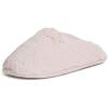 Dearfoams Women’s Bailey Plush Furry Scuff Slipper(Dusty Pink)
