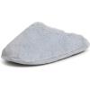 Dearfoams Women’s Bailey Plush Furry Scuff Slipper(Sleet)