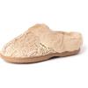 Dearfoams Women’s Claire Textured Knit Clog Slipper(Latte)