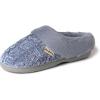Dearfoams Women’s Claire Textured Knit Clog Slipper(Stonewash)