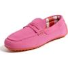 Dearfoams Women’s Hazel-Lighweight Driving Loafer Machine Washable Comfortable Shoe(Azalea Pink)