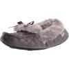 Dearfoams Women’s Quilted Velour Moccasin Slipper(Excalibur)