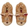 Dearfoams unisex-child Gifts for Kids Matching Christmas Holiday Lil Bear and Baby Bear(Furry Teddy)