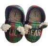 Dearfoams unisex-child Plaid With Bear Ears(Multi)