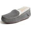 Fireside By Dearfoams Women’s Mel Shearling Moccasin(Grey)