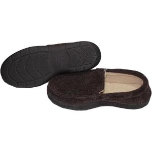 Dearfoam Men’s Memory Foam Slippers(Brown)