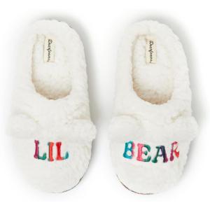 Dearfoams Matching Family Toddler Lil Bear and Baby Bear Retired Colors Slipper(Lil Bear White)