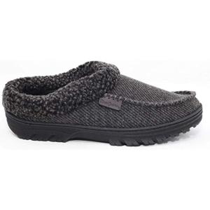 Dearfoams Memory Foam Mens Slippers(Black)