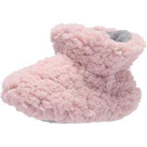 Dearfoams Unisex-Child Harley faux sherpa Bootie Slipper(Pale Mauve)