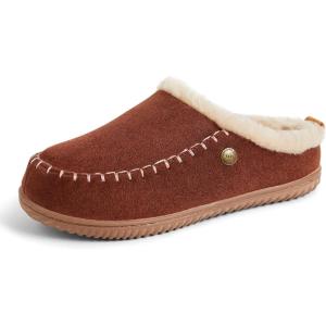 Dearfoams Women’s Alpine Bern Clog Slipper(Potting Soil)