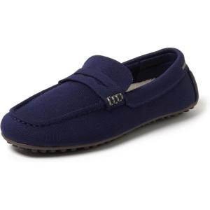 Dearfoams Women’s Hazel-Lighweight Driving Loafer Machine Washable Comfortable Shoe(Navy)