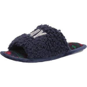 Dearfoams Women’s Lane Giftable Holiday Slide with Novelty Sayings Applique Slipper(“Snow Day”)