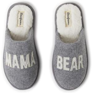 Dearfoams Women’s Mama Bear Matching Family Gifts for Mom Clog(Light Heather Grey)