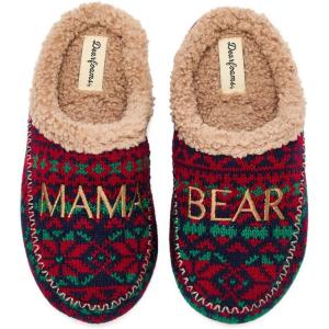 Dearfoams Women’s Mama Bear Matching Family Gifts for Mom Clog(Nordic Fairisle)