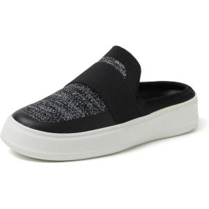 Dearfoams Womens Original Comfort Annie Clog Sneaker(Black Banded)