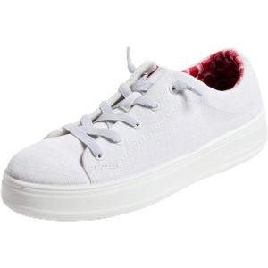 Dearfoams Womens Shoes – Mabel Lightweight Comfortable Easy Slip on Sneaker with Arch Support(White)