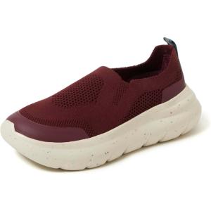 Dearfoams Women’s Slip On Lightweight Casual Energy Return Crimson Sneaker(Fig)