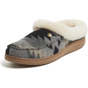 Dearfoams mens Baro Indoor Outdoor House Shoe Memeory Foam Clog(Grey Combo)