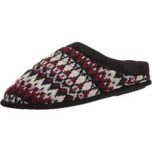 Dearfoams mens Breathable Memory Foam Asher Clog House Shoe(Black Multi)
