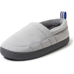 Dearfoams mens Indoor Outdoor Cullen Ripstop Cosaed Back Puffy Camping(Grey)