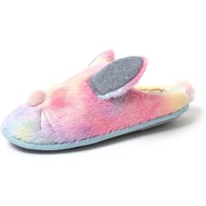 Dearfoams unisex-adult womens Matching Family Holiday Easter Bunny Scuff(Adult Bunny)
