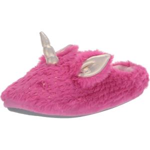 Dearfoams unisex-child Clog Slipper(Pink Polish)