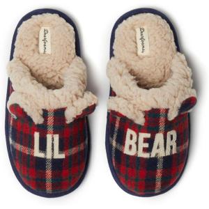Dearfoams unisex-child Gifts for Kids Matching Christmas Holiday Lil Bear and Baby Bear(Lil Bear Peacoat)