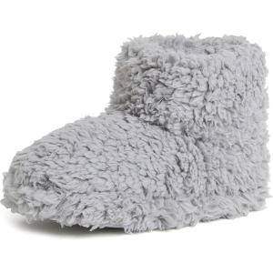 Dearfoams unisex-child Tate Washable Fuzzy Bootie(Sleet)