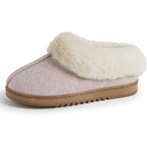 Dearfoams womens Chloe Soft Knit Clog(Pale Mauve)