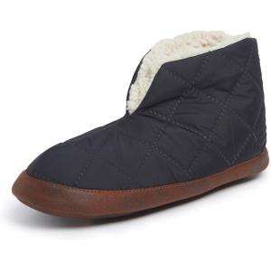 Dearfoams womens Heritage Warm Up Bootie(Black)