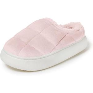 Dearfoams womens Quilted Cloud Puff Lightweight Cozy Shea Clog With Platform Cushioned Outsole(Powder Pink)