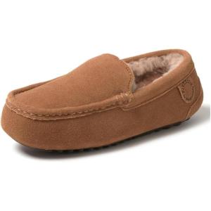 Fireside By Dearfoams Women’s Mel Shearling Moccasin(Driftwood)