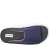Dearfoams Men’s Max Quilted Nylon Slide Slipper(Navy Blazer)