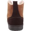 Dearfoams Men’s Suede Boot Slipper(Chestnut)