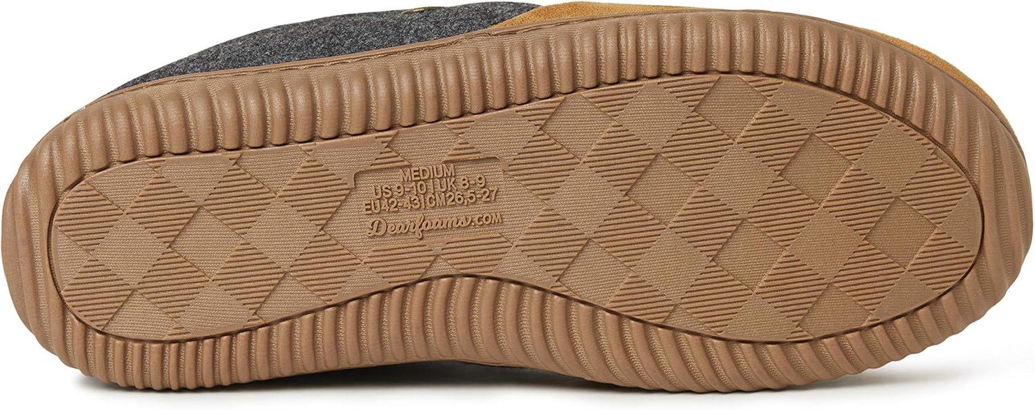 imageDearfoams Mens Alpine Zurich Closed Back SlipperGrey Heather