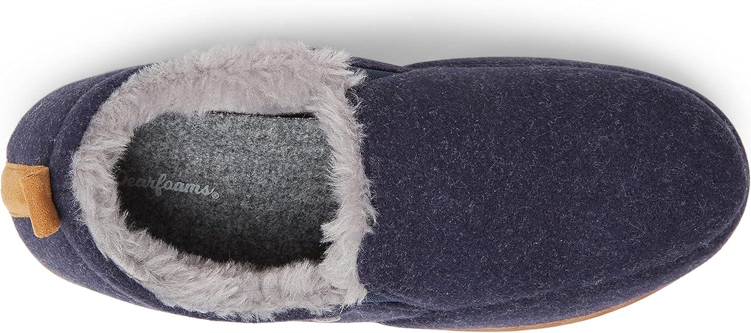imageDearfoams Mens Alpine Zurich Closed Back SlipperNavy Heather