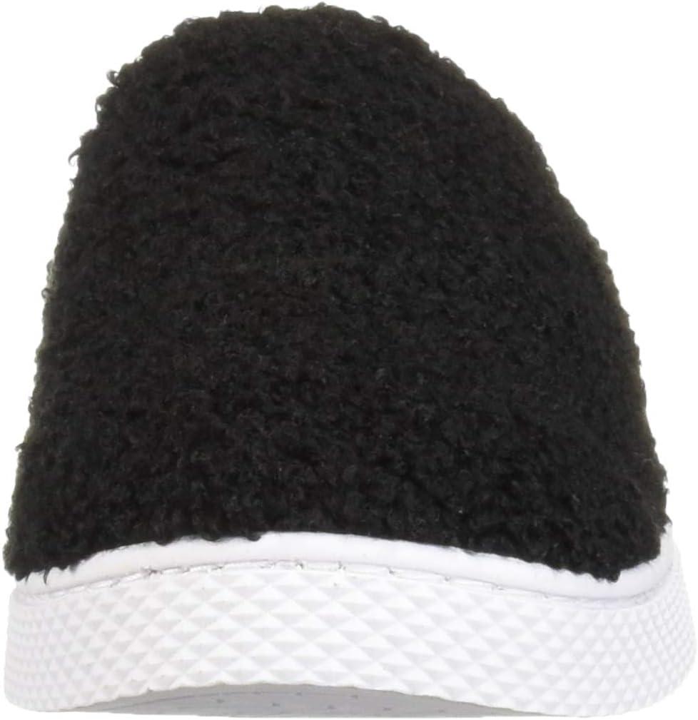 imageDearfoams Womens Micro Curly Pile Clog SlipperBlack