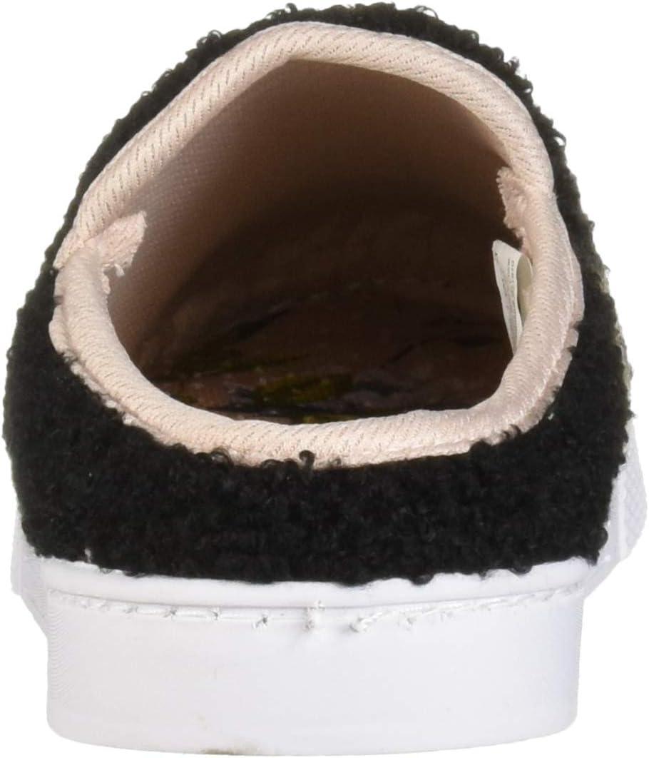 imageDearfoams Womens Micro Curly Pile Clog SlipperBlack