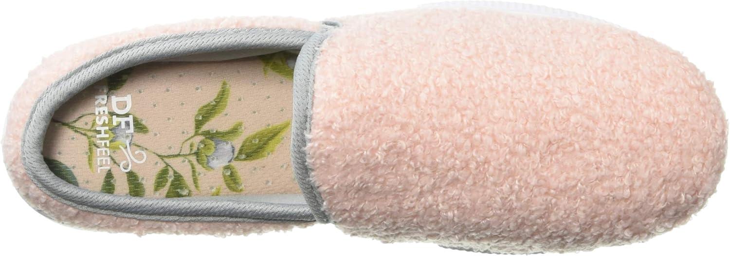 imageDearfoams Womens Micro Curly Pile Clog SlipperDusty Pink