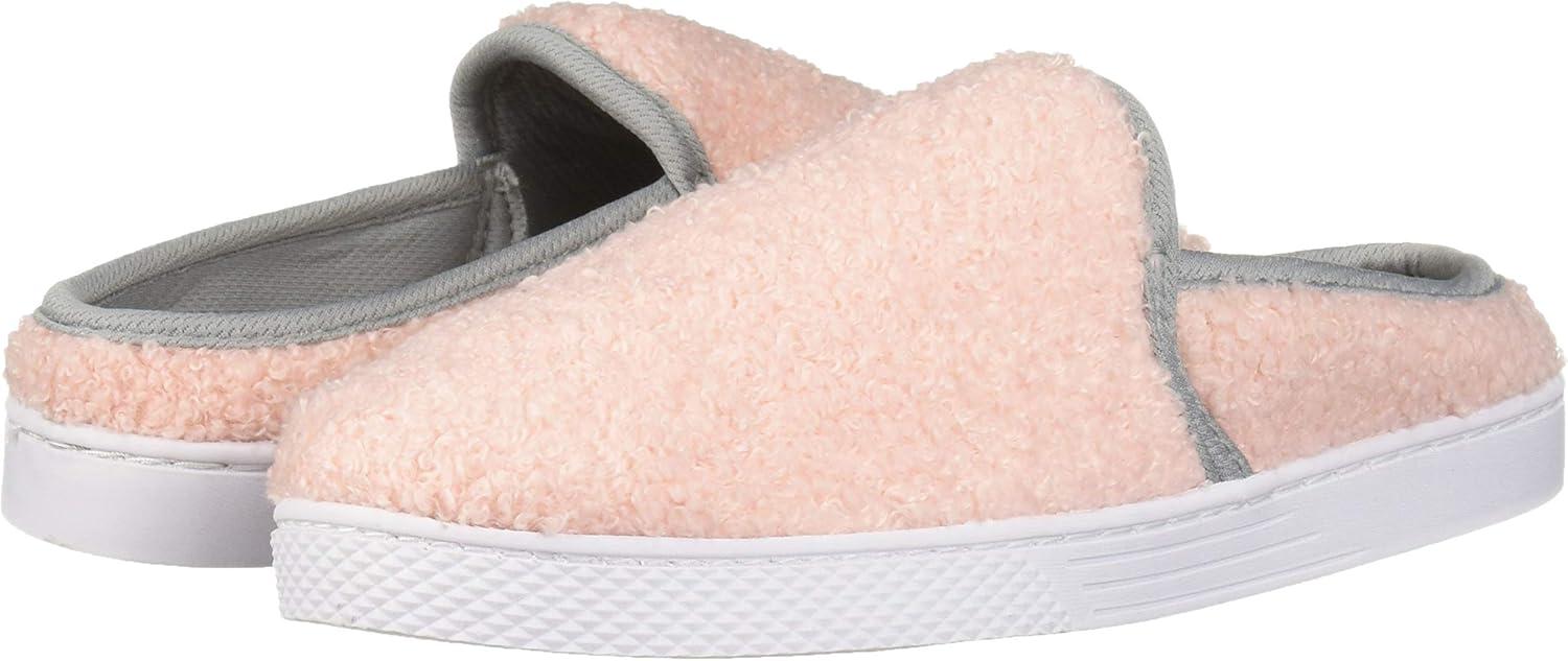 imageDearfoams Womens Micro Curly Pile Clog SlipperDusty Pink
