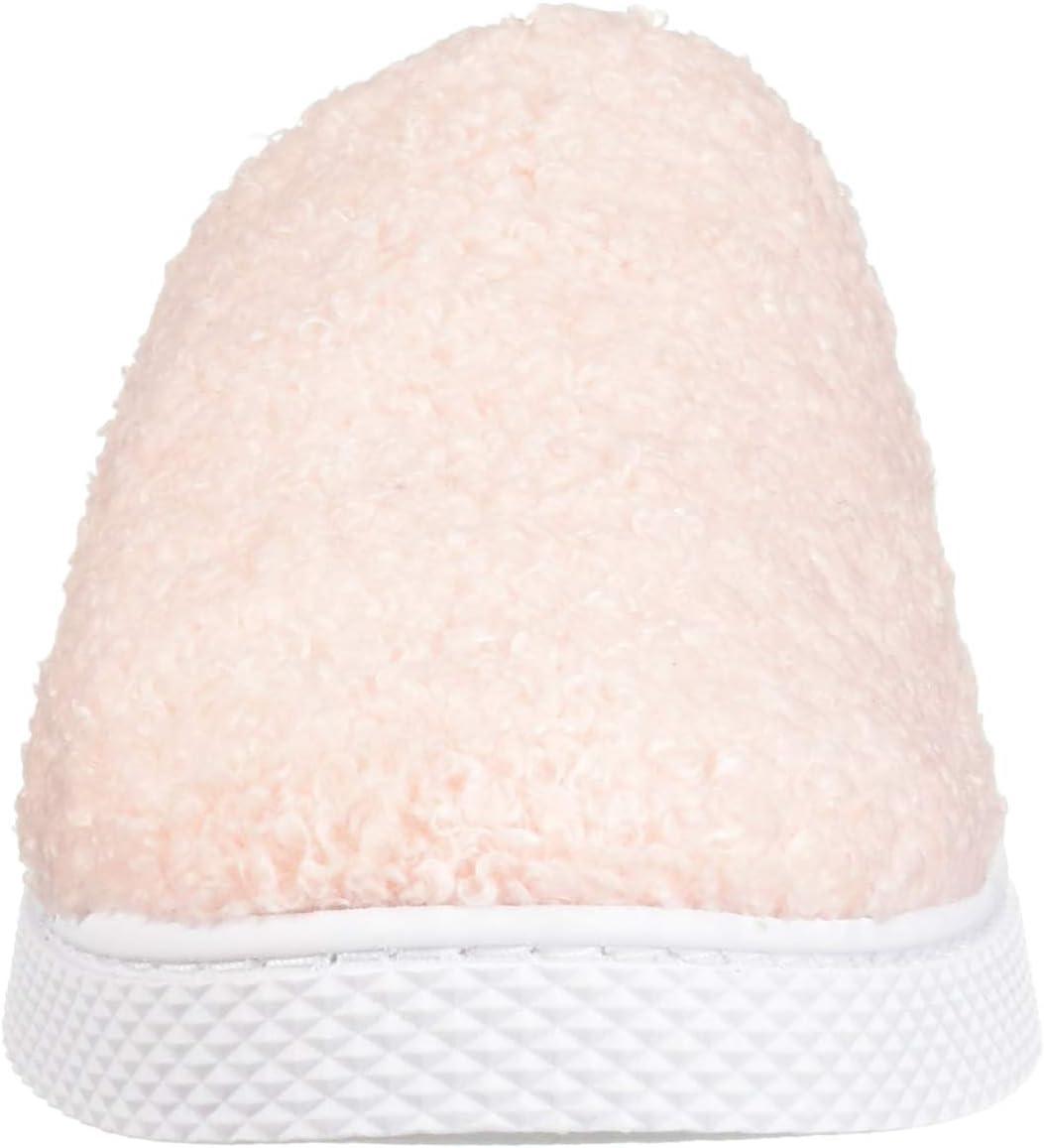 imageDearfoams Womens Micro Curly Pile Clog SlipperDusty Pink